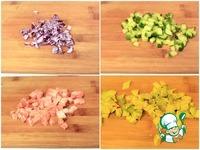 Салат с лососем и овощами ингредиенты