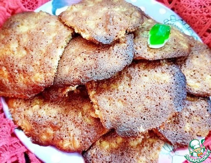 Рецепт: Овсяное печенье с орехами