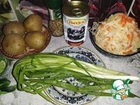 Овощной салат Зимний ингредиенты