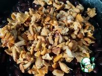 Лисички с фасолью в сметане ингредиенты