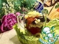 Теплый салат с баклажанами и сыром ингредиенты