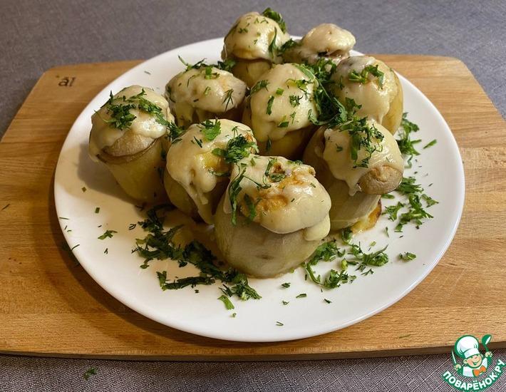 Рецепт: Кавказское картофельное туршу с рубленым мясом
