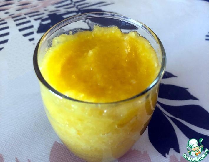 Рецепт: Десерт из джекфрута, апельсина и манго