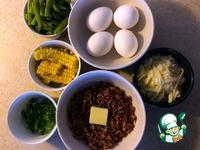 Рисовый салат с кукурузой и моцареллой ингредиенты