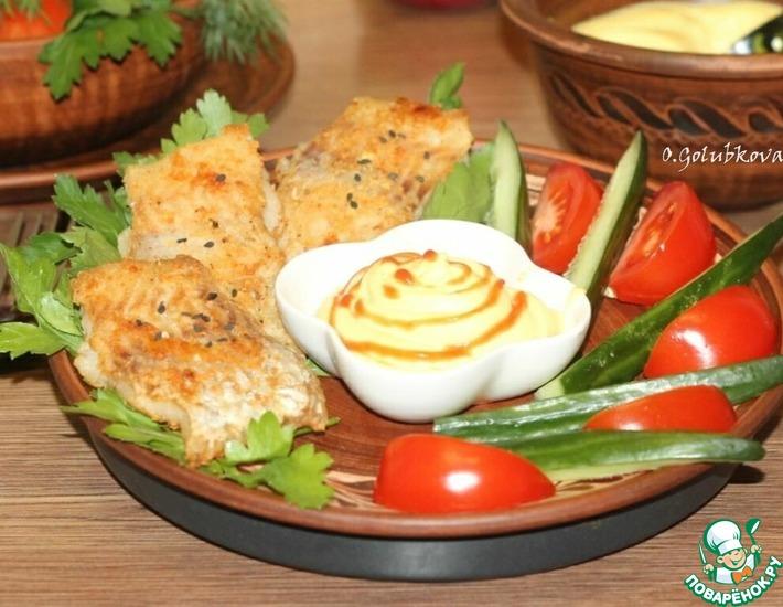 Рецепт: Жареная рыба с соусом айоли