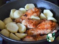 Курица и картофель с творожным крем-соусом ингредиенты