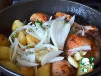 Курица и картофель с творожным крем-соусом ингредиенты