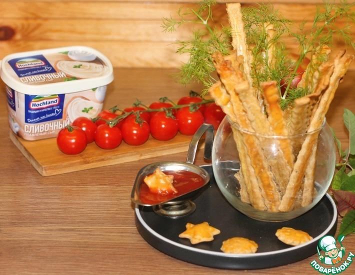 Рецепт: Сырные крекеры с копченой паприкой