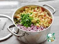 Вегетарианский салат Оливье со стручковой фасолью ингредиенты