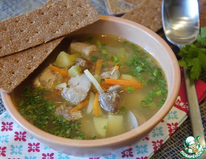 Рецепт: Суп с куриными потрошками от Глеба Жеглова