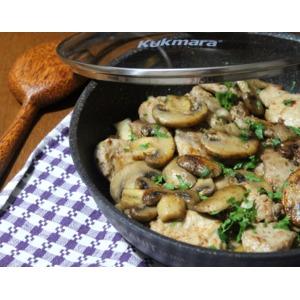 Сковорода со свининой и грибами