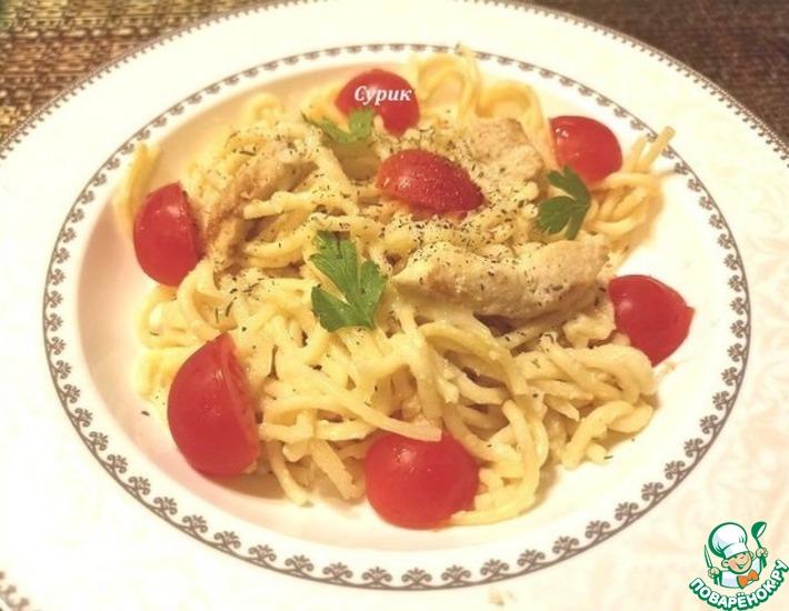 Рецепт: Спагетти с курицей