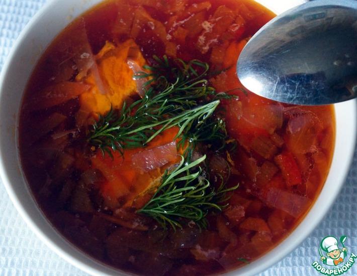 Рецепт: Суп из семги с овощами