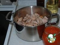 Тушеное мясо в рассольном томатном соусе ингредиенты
