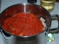 Тушеное мясо в рассольном томатном соусе ингредиенты
