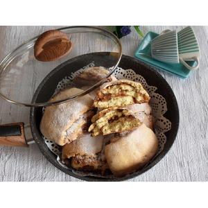Кукурузное печенье с яблоком и корицей