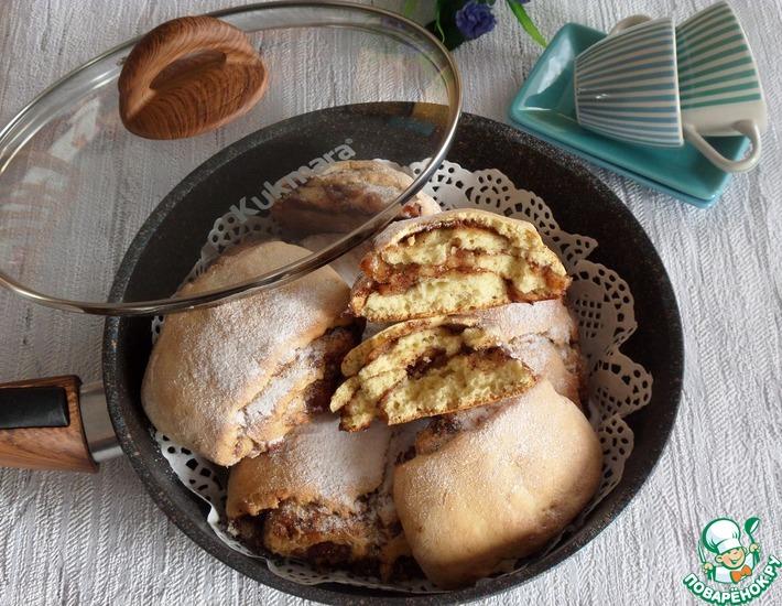 Рецепт: Кукурузное печенье с яблоком и корицей