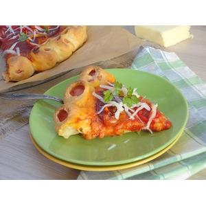 Сицилийская пицца с сосисками