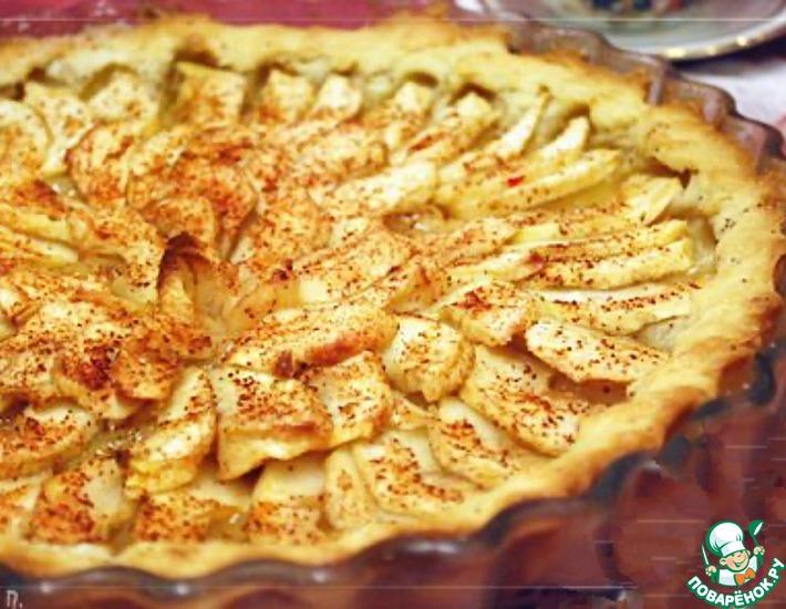 Рецепт: Французский тарт с яблоками