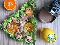 Праздничный салат Тунец и мандарин ингредиенты
