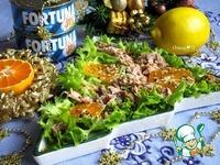 Праздничный салат Тунец и мандарин ингредиенты