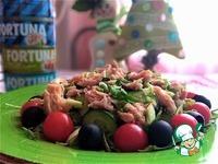 Овощной салат с консервированным тунцом ингредиенты