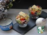 Салат из тунца с имбирной заправкой ингредиенты