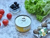 Порционный салат с тунцом ингредиенты