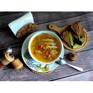 Перлово-гороховый суп Зимний