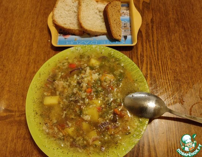 Рецепт: Суп на костном бульоне в мультиварке-скороварке