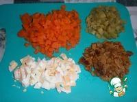 Салат с ветчиной, фасолью и грибами ингредиенты