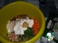 Салат с ветчиной, фасолью и грибами ингредиенты