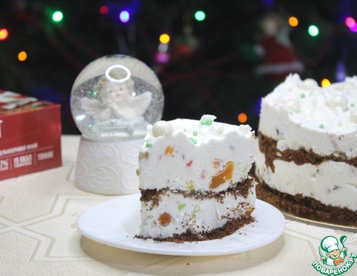 Рецепт: Рождественский замороженный торт