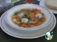 Овощной суп с фрикадельками из индейки ингредиенты