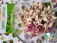 Салат с индейкой и дайконом Зимний ингредиенты