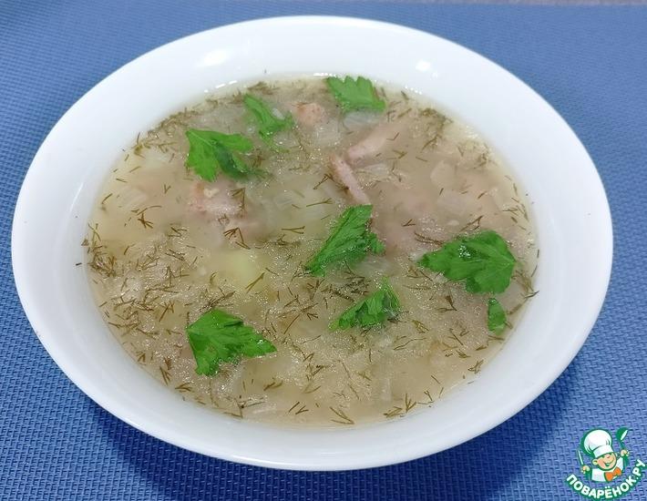 Рецепт: Полевой суп с колбасой