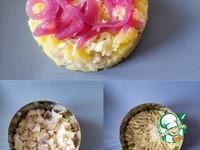 Луковый салат с рыбой и картофелем ингредиенты