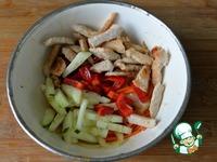 Корейский салат из индейки с овощами ингредиенты