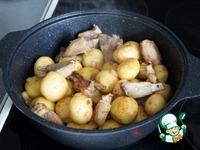 Молодой картофель с рёбрышками ингредиенты