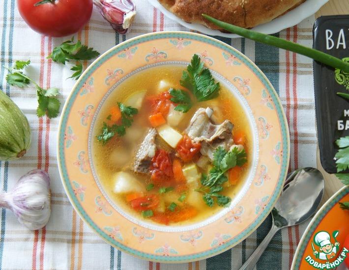Рецепт: Дачный суп с бараниной
