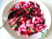 Яблочно-свекольный салат с маринованным перцем ингредиенты