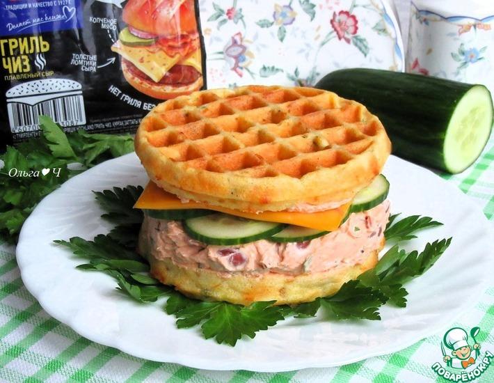 Рецепт: Томатно-сырный сэндвич с фасолью