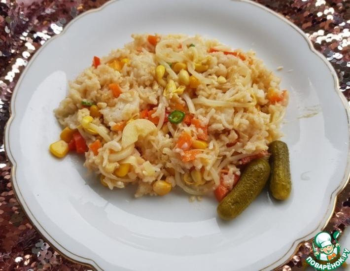 Рецепт: Японский рис с овощами