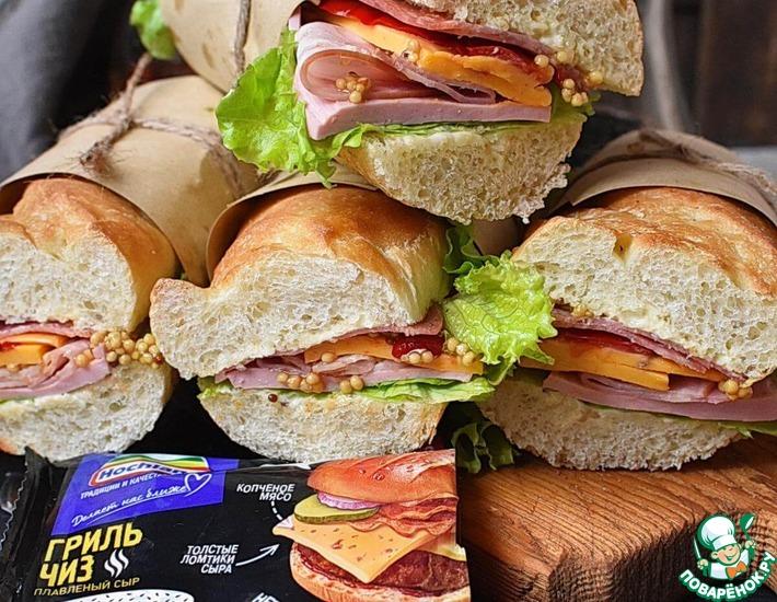 Рецепт: Дорожный сендвич Все и сразу