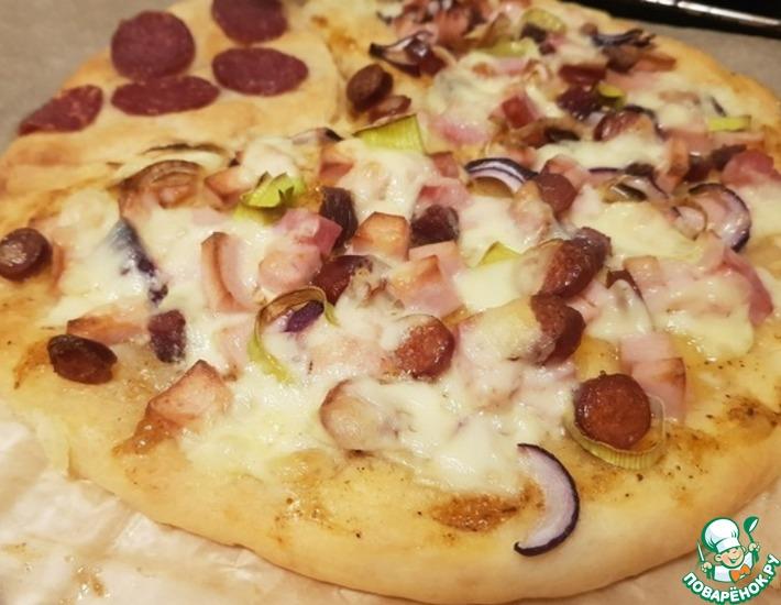 Рецепт: Пицца из творожного теста