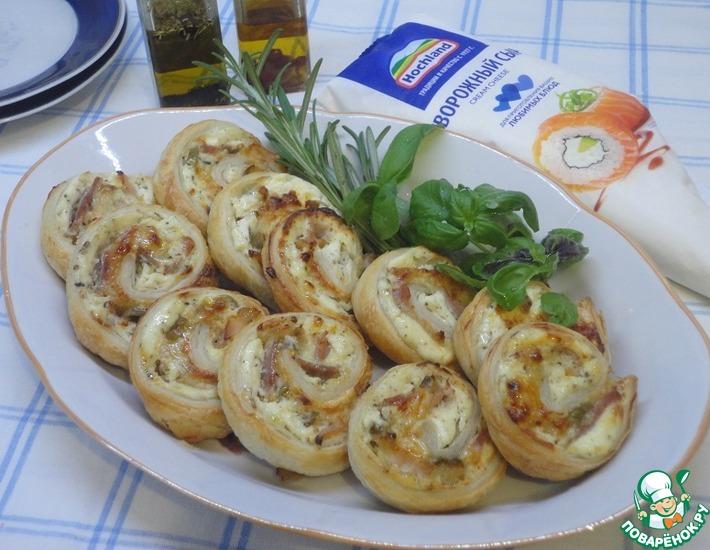 Рецепт: Средиземноморские закусочные рулетики