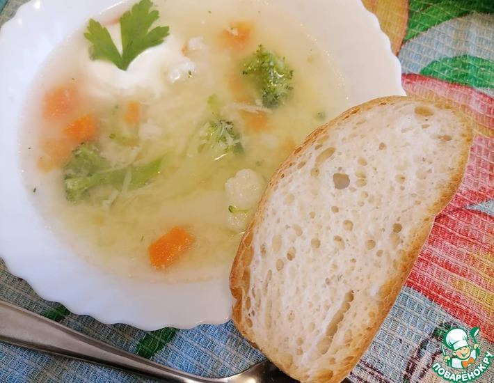 Рецепт: Детский овощной суп в стиле затирухи