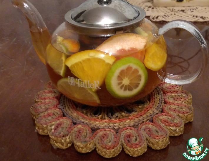 Рецепт: Зимний цитрусовый чай