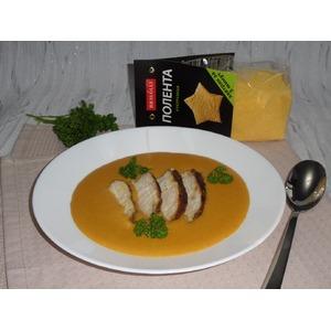 Кукурузно-морковный суп с курицей