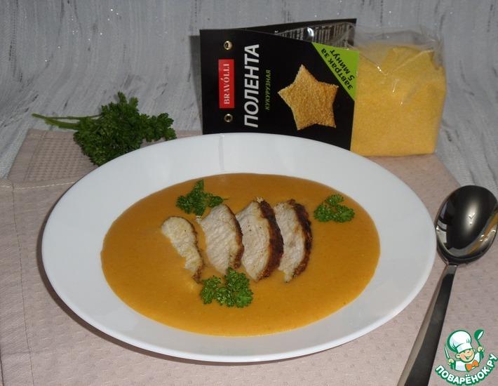 Рецепт: Кукурузно-морковный суп с курицей